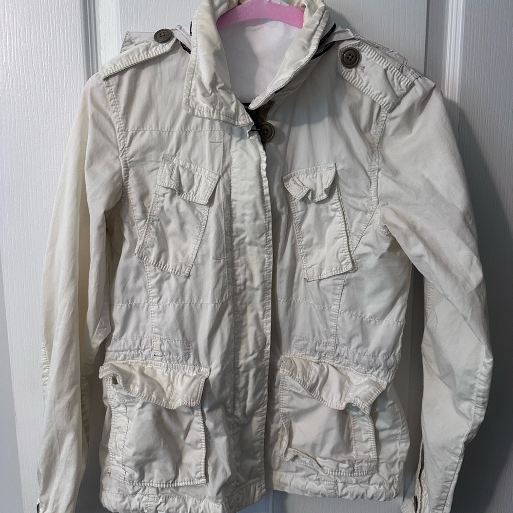 Eddie Bauer Women's Cream Utility Jacket